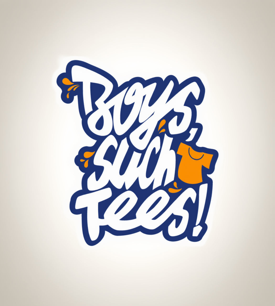 Boys, such Tees! Logo typography 
